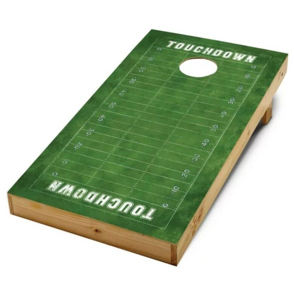 Cornhole Decals Skin 2x4 Football Field Rec League Adhesive Backing 🏈2 Wraps🏈